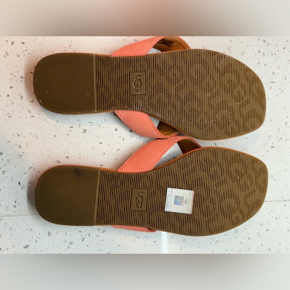 Ugg Women’s Tuolumne Coral Thong Flat Sandals - Picture 4 of 8